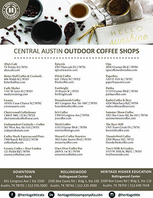 Outdoor Coffee Shops
