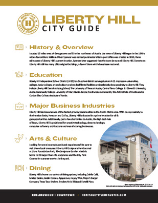 Liberty Hill City Guide