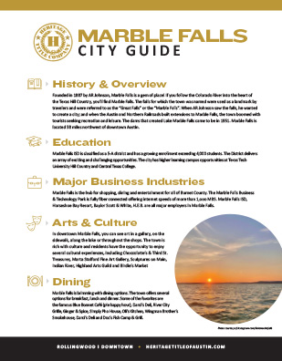 Marble Falls City Guide